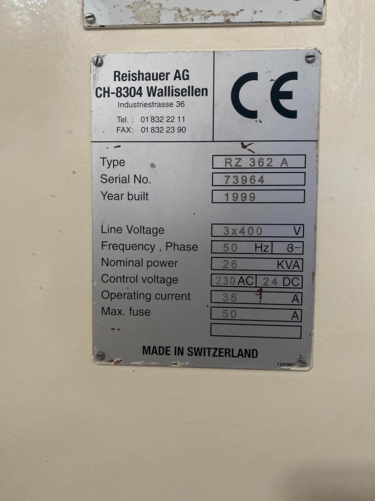 REISHAUER RZ362A Gear Grinding - 3 - Image 3