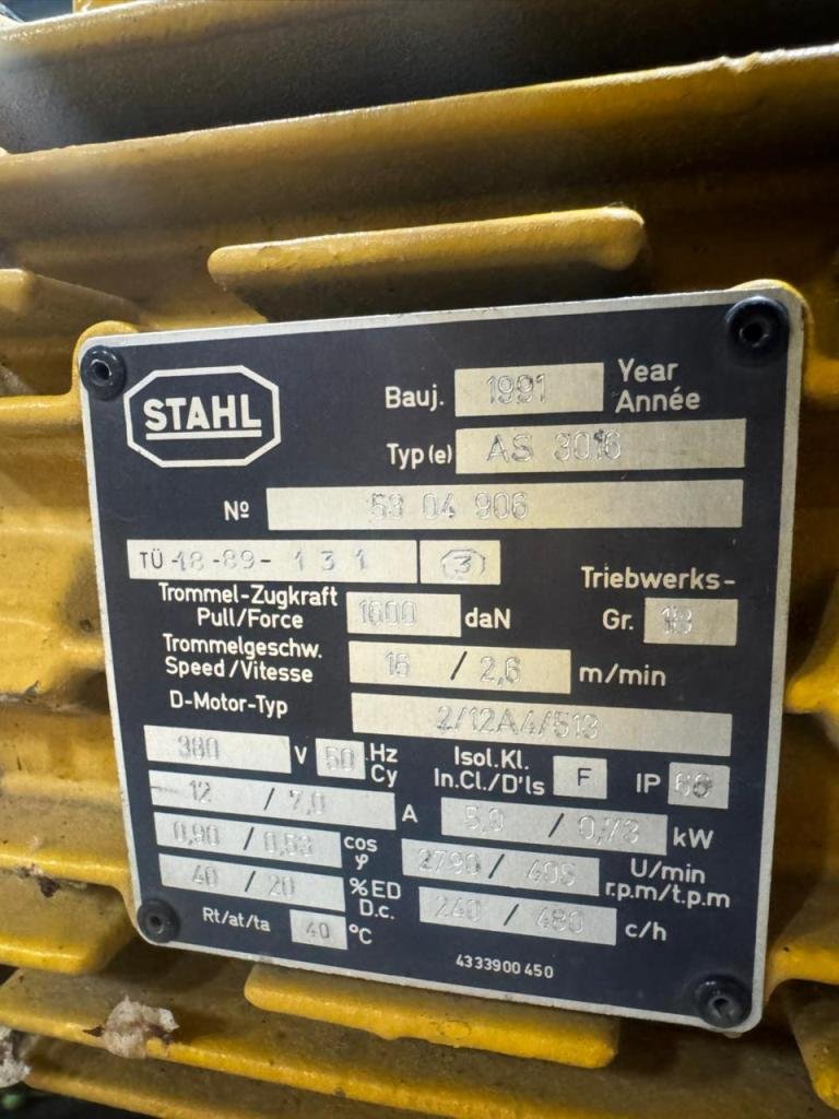 Crane Hoist STAHL 3.2 Tons - Image 3