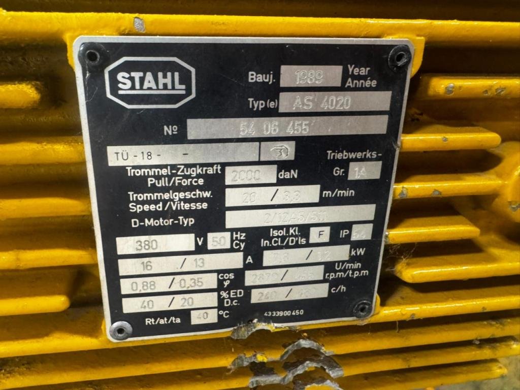 Crane Hoist STAHL 4 Tons - Image 7
