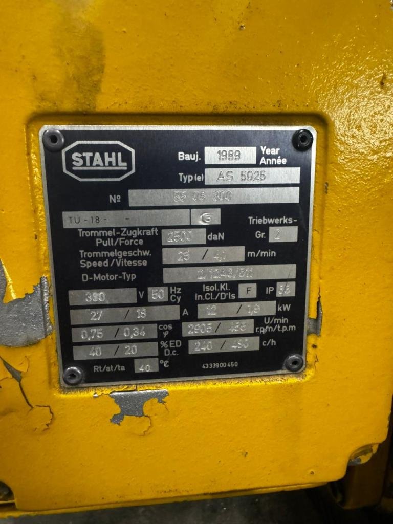 Crane Hoist STAHL 5 Tons Without Hook2 - Image 3