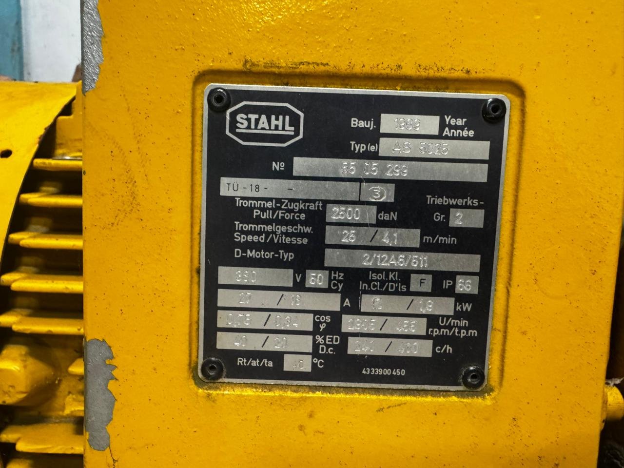 Crane Hoist STAHL 5 Tons Without Hook - Image 8