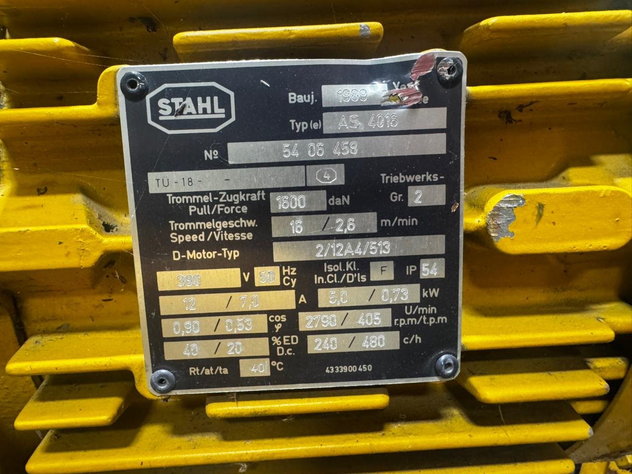 Crane Hoist STAHL 3.2 Tons - Image 6